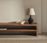 Natural Acacia Wood TV Unit – Contemporary Media Stand