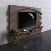 Parametric Wooden Media Wall Decor