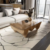 Wavy Wooden Centre Table