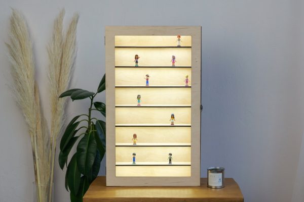 LED-Lit Wooden Display Case