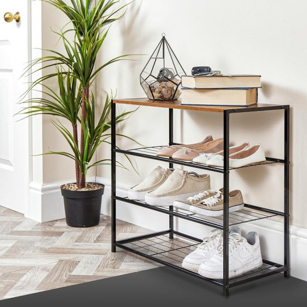 Metal Wall-Mounted Shoe Rack