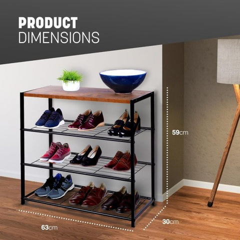 Metal Wall-Mounted Shoe Rack