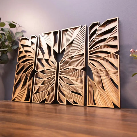 Mirrored Wooden Panels