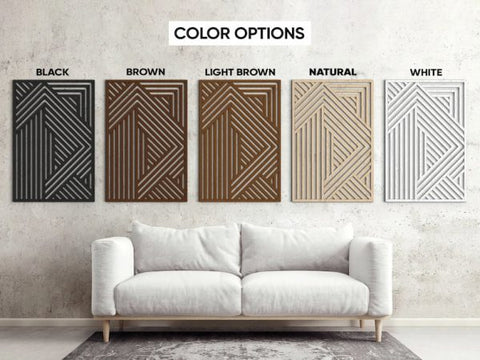 Modern Wood Wall Art | Mountains wall art