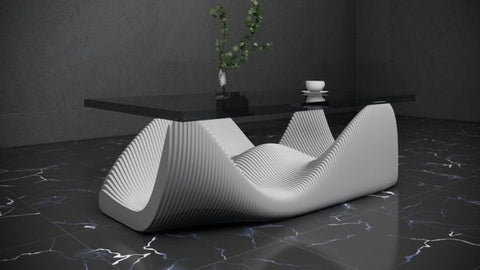 Parametric Art Wooden Coffee Table