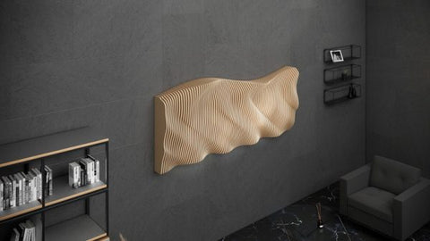 Parametric Art Wooden · Wavy Wooden Wall Decor