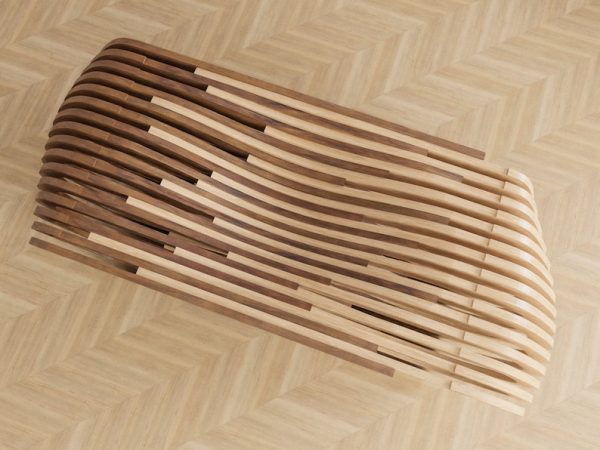 Parametric Two Color Coffee Table, modern table for office or restaurents