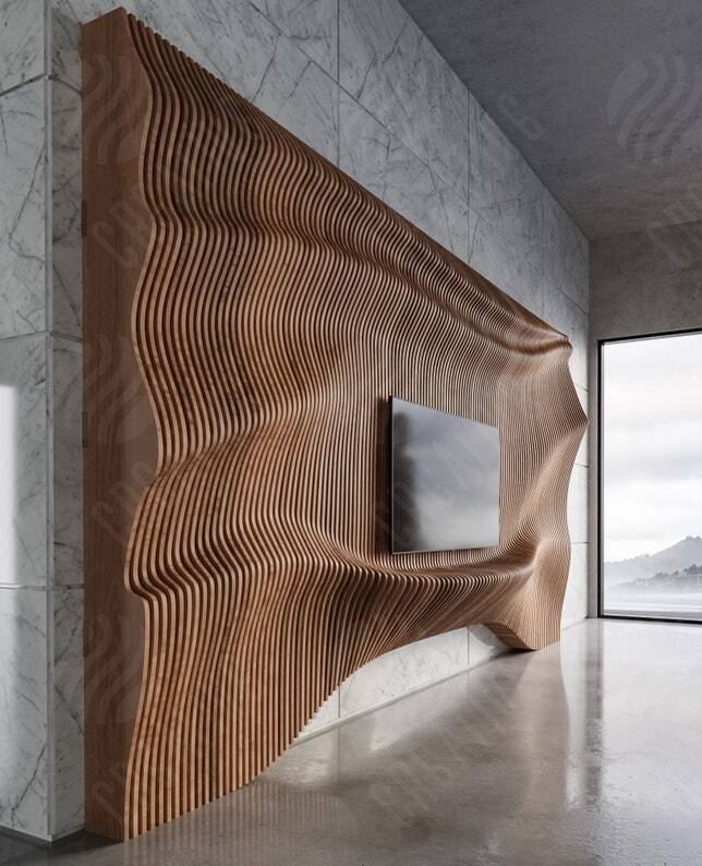 Parametric Media Wall Decor