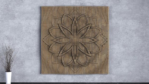 Parametric Wavy Wooden Wall Art