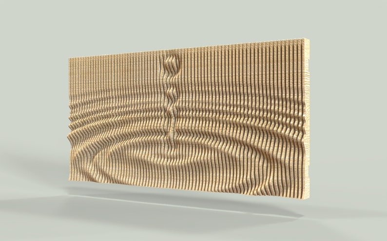 Parametric Art Wooden Wall Decor