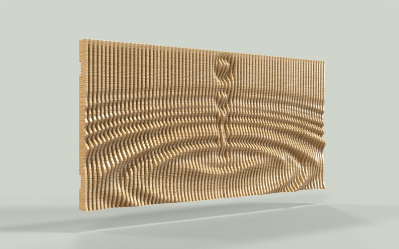 Parametric Art Wooden Wall Decor