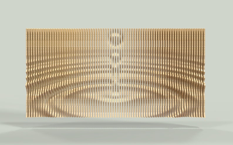 Parametric Art Wooden Wall Decor