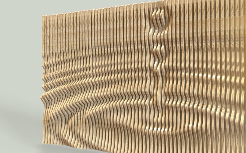 Parametric Art Wooden Wall Decor