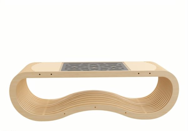 Parametric Coffee Table, Modern living room table, Plywood table