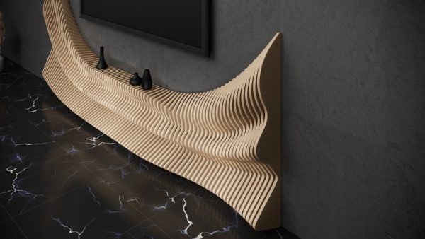 Parametric Shelf Tv Unit