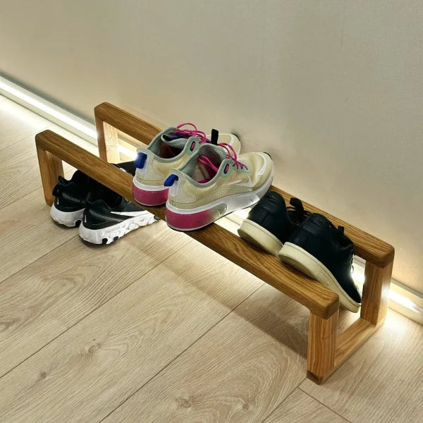 Premium Oak Shoe Shelf – Eco-Friendly Design