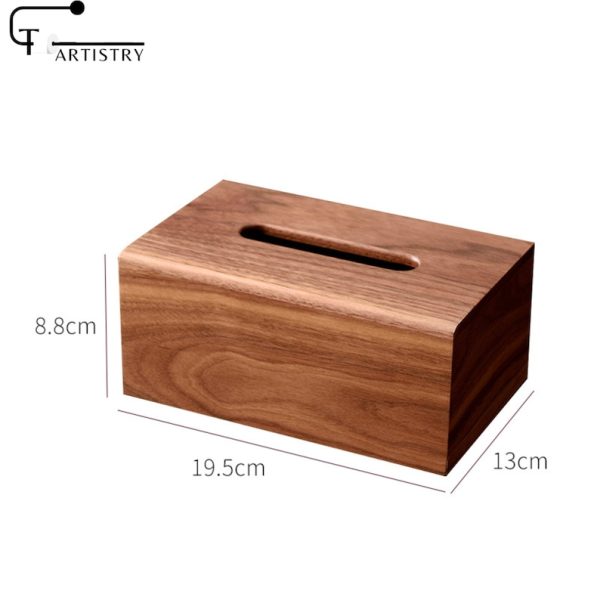 Solid wood Tissue Box