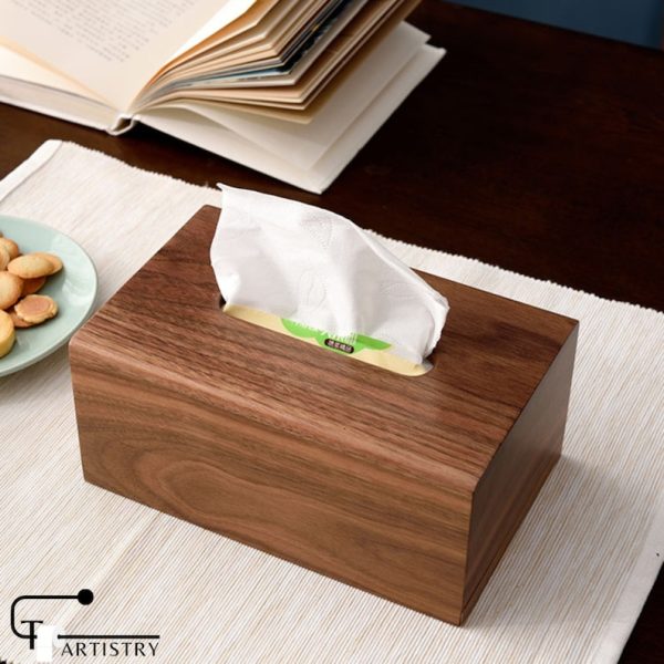 Solid wood Tissue Box