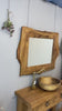 Rustic chestnut wood mirror,natural wood