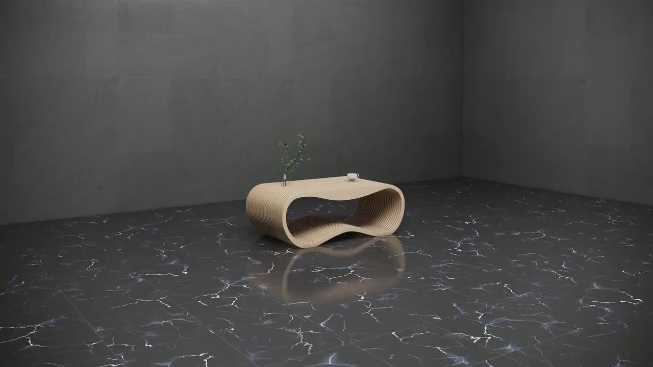 Parametric Art Furniture Wooden Coffee Table