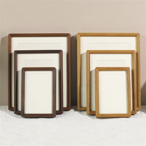 Mortise Solid Wood Picture Frame – Rustic Elegance